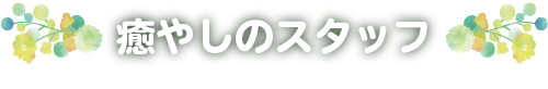 癒やしのスタッフ